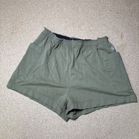 FP Movement by Free People Pants - FP Movement Women's Shorts Grey Olive Size S H2